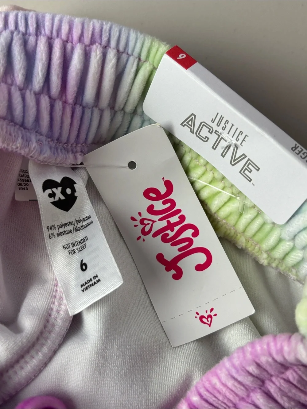 Dreamy Justice Active Tie-Dye Plush Jogger Pants - Pink Multi